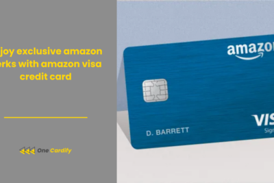 Enjoy exclusive amazon perks with amazon visa credit card