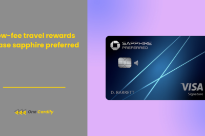 Low-fee travel rewards chase sapphire preferred