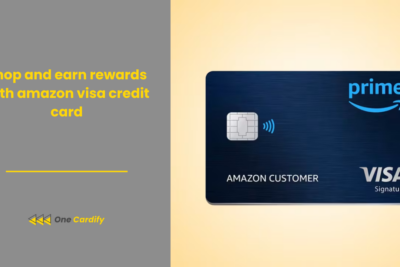 Shop and earn rewards with amazon visa credit card