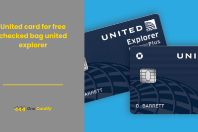 United card for free checked bag united explorer